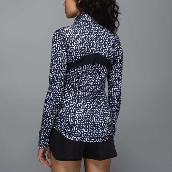 Lululemon Define Jacket Sz 4 In Net Pop White Black / Black - Picture 3 of 9